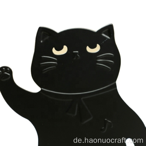 Schwarze Cartoon-Katze Kreativer Metall-Studenten-Buchständer